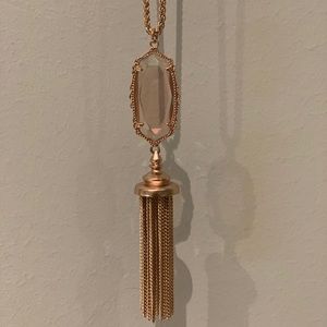 Kendra Scott Eva Rose Gold Long Necklace